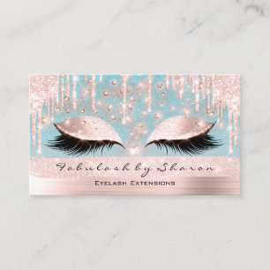 Carte De Visite Maquillage Artiste Eyes Lashes Parties scintillant