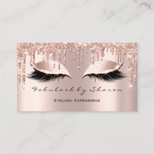 Carte De Visite Maquillage Artiste Eyes Lashes Parties scintillant