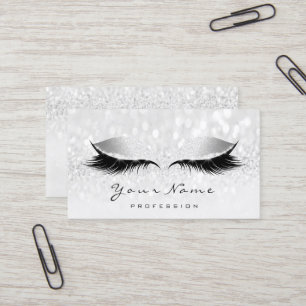 Carte De Visite Maquillage Artiste Eyes Lashes Parties scintillant
