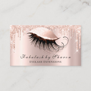 Carte De Visite Maquillage Artiste Eyes Lashes Parties scintillant
