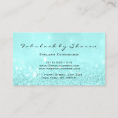 Carte De Visite Maquillage Artiste Eyes Lashes Parties scintillant (Dos)