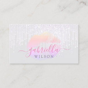 Carte De Visite Maquillage Artiste Faux Déchirant Parties scintil