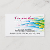 Carte De Visite Maquillage Artiste Formes géométriques Couleur écl (Dos)