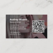 Carte De Visite Maquillage Artiste Girl Design (Devant)