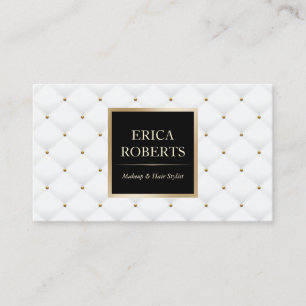 Carte De Visite Maquillage Artiste & Hair Styliste Luxe Salon Quil