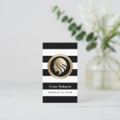 Carte De Visite Maquillage Artiste Hair Styliste moderne Gold Girl (Debout devant)
