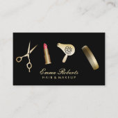 Carte De Visite Maquillage Artiste & Hair Styliste Salon de Beauté (Devant)