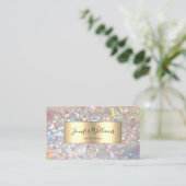 Carte De Visite Maquillage Artiste Holographique Parties scintilla (Debout devant)