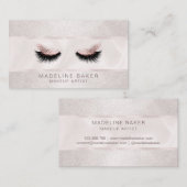 Carte De Visite Maquillage Artiste Lash Lashes Beauté Yeux Cosméti (Devant / Derrière)
