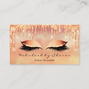 Carte De Visite Maquillage Artiste Lash Parties scintillant oeil g