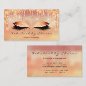 Carte De Visite Maquillage Artiste Lash Parties scintillant oeil g (Devant / Derrière)