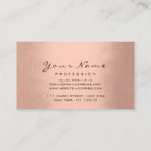 Carte De Visite Maquillage Artiste Lashes Brown Parties scintillan (Dos)