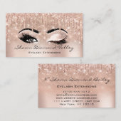 Carte De Visite Maquillage Artiste Lashes Drives OUVERT OEIL FERMÉ (Devant / Derrière)