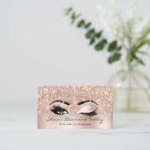 Carte De Visite Maquillage Artiste Lashes Drives OUVERT OEIL FERMÉ (Debout devant)