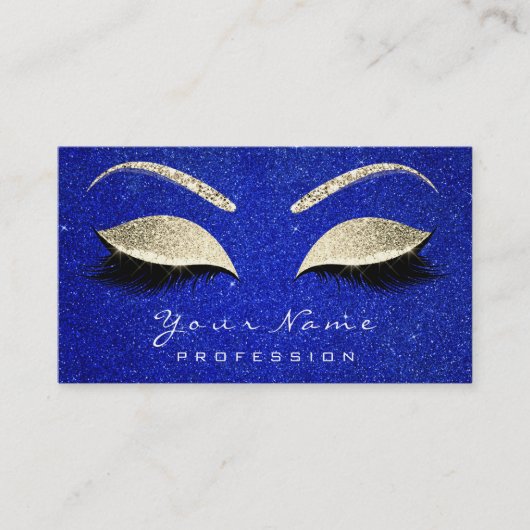 Carte De Visite Maquillage Artiste Lashes Parties scintillant Coba (Devant)