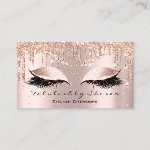 Carte De Visite Maquillage Artiste Lashes Parties scintillant Conf