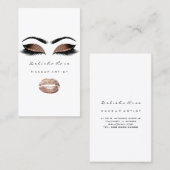 Carte De Visite Maquillage Artiste Lashes Parties scintillant Eyeb (Devant / Derrière)