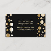 Carte De Visite Maquillage Artiste Lèvres Parties scintillant Roug (Dos)