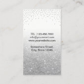 Carte De Visite Maquillage Artiste Lèvres Roses Chic Parties scint (Dos)