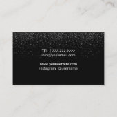 Carte De Visite Maquillage Artiste Lèvres roses Moderne Parties sc (Dos)