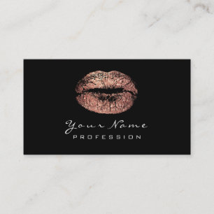 Carte De Visite Maquillage Artiste Lipstick Rose Gold Lipstick Noi