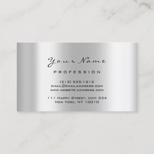 Carte De Visite Maquillage Artiste Lotus Mandala Diamond Crystas (Dos)