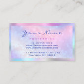 Carte De Visite Maquillage Artiste Microlame Eyelash Holographe Ho (Dos)