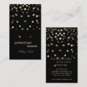 Carte De Visite Maquillage Artiste Mode Lumineuse Parties scintill (Devant / Derrière)