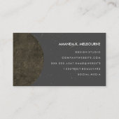 Carte De Visite Maquillage Artiste Monogramme Sophistiqué (Dos)