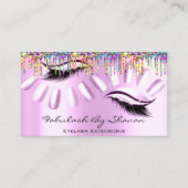 Carte De Visite Maquillage Artiste Nails Eyelash Drivers Royal Ros (Devant)