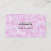 Carte De Visite Maquillage Artiste Nuages Roses (Dos)