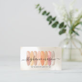 Carte De Visite Maquillage Artiste Nuances de maquillage Couleur c (Debout devant)