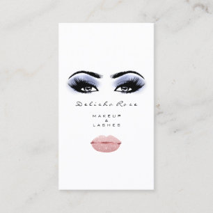 Carte De Visite Maquillage Artiste Oeil Lashes Bleu Oeil sourcil L