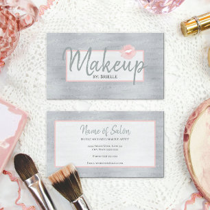 Carte De Visite Maquillage Artiste Pink Lipstick Baiser Parties sc