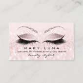 Carte De Visite Maquillage Artiste sourcils Lashes Extensi Parties (Devant)