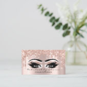 Carte De Visite Maquillage Artiste Yeux Lashes Parties scintillant (Debout devant)