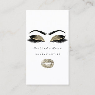 Carte De Visite Maquillage Artiste Yeux Lashes Parties scintillant