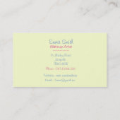 Carte De Visite maquillage artistes brosse les esthéticiennes orig (Dos)