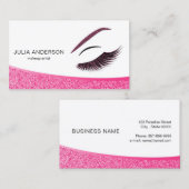 Carte de visite maquillage avec effet parties scin (Devant / Derrière)