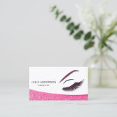 Carte de visite maquillage avec effet parties scin (Debout devant)