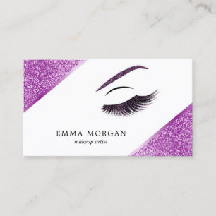 Carte de visite maquillage avec effet parties scin