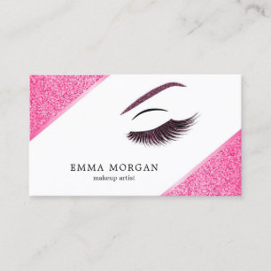 Carte de visite maquillage avec effet parties scin