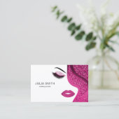 Carte de visite maquillage avec effet parties scin (Debout devant)