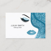 Carte de visite maquillage avec effet parties scin (Devant)