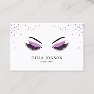 Carte de visite maquillage avec effet parties scin