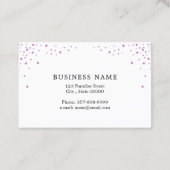 Carte de visite maquillage avec effet parties scin (Dos)