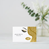 Carte de visite maquillage avec effet parties scin (Debout devant)