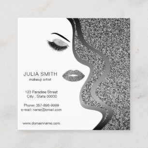 Carte de visite maquillage avec effet parties scin