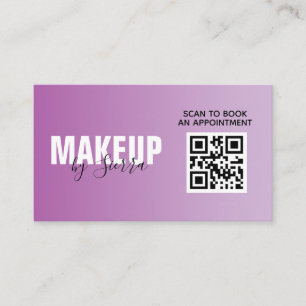 Carte De Visite Maquillage Beauté QR Code numérisation pour le ren