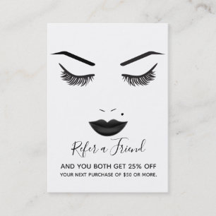 Carte De Visite Maquillage Black Lips Visage Cils Lèvres Référence